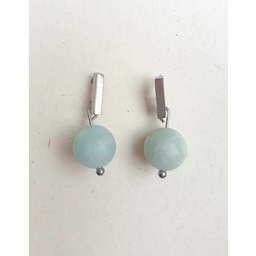 Pakamera Kolczyki PATYCZKI akwamaryn