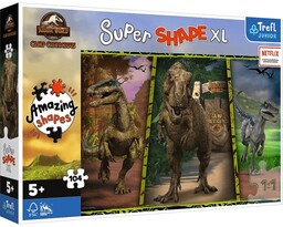 Trefl Puzzle Kolorowe dinozaury Jurassic World Super Shape