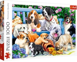 Trefl Puzzle Psy w ogrodzie 1000 elementów
