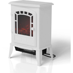 KOMINEK ELEKTRYCZNY 2000W BIAŁY ELEKTROKOMINEK Z EFEKTEM PŁOMIENIA