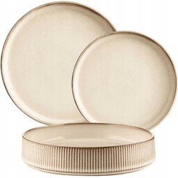 Serwis Obiadowy Porcelana Retro Evie Komplet Zestaw 18