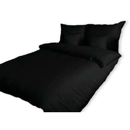 Pościel bawełniana 160x220 czarna 27 Jednobarwna