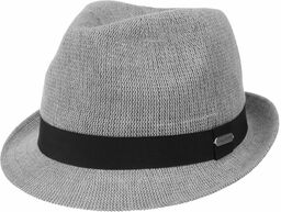 Bardolino Cotton Trilby Hat by Chillouts, szary, cm