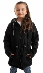 Kurtka Parka Wiosenna dziewczęca Dwustronna r.134 cm