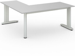Biurko PRIMO FLEXIBLE 1800 x 1800 mm, szary