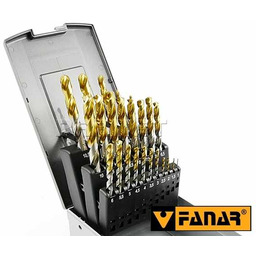 FANAR Zestaw wierteł do metalu HSS-E INOX TiN