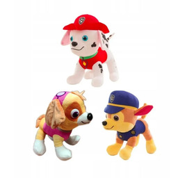 PSI PATROL ZESTAW PLUSZAKÓW MASKOTKI PAW PATROL CHASE