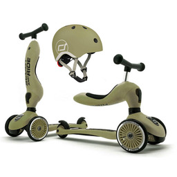 Zestaw SCOOTANDRIDE Kask + Highwaykick1 2w1 Jeździk