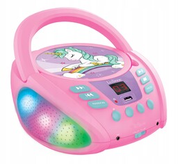 Unicorn odtwarzacz boombox Bluetooth-CD Led Usb