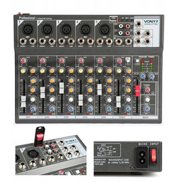 Mikser 7-kanałowy muzyczny z efektem i odtwarzaczem Usb