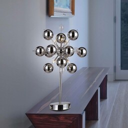 Näve Wyjątkowa lampa stołowa WAKUSEI, chrom
