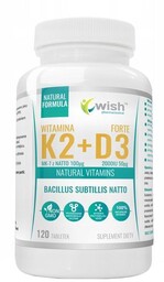 Wish Witamina K2 MK-7 100 mcg + D3