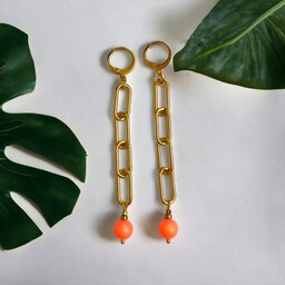Pakamera Swarovski neon pearls : neon orange