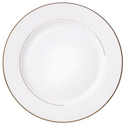 AMBITION Talerz Aura Gold 27 cm Biało-złoty