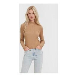 Vero Moda Sweter Willow 10271000 Beżowy Slim Fit
