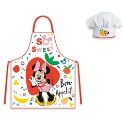 Brandmac Fartuszek dziecięcy z czapką Minnie 002 kolorowy