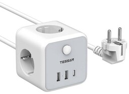 TESSAN Listwa zasilająca TS-301-C-GR