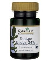Swanson Ginkgo Biloba ekstrakt 60mg 30 kaps