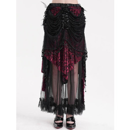 spódnica DEVIL FASHION - BLACK AND RED GORGEOUS