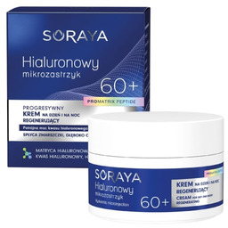 SORAYA Hialuronowy mikrozastrzyk Progresywny krem regenerujący 60+
