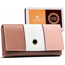 Duży portfel damski ze skóry naturalnej zamykany