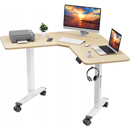 Biurko Narożne Triadyn WorkBase 1206L Elektryczna Regulacja 120x120cm