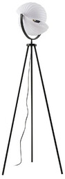 Lampa Podłogowa Lucande, Helva, ściemnialny, czarny, salon, tworzywo