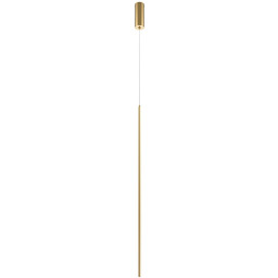 HALO Lampa wisząca liniowa mosiądz H125-415cm L120cm15W LED