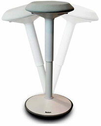 Stołek ergonomiczny balansujący ELLA 50-80cm biały /BPSTOLEK80B/