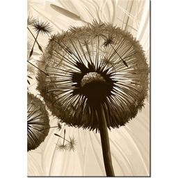 100 70cm Obraz płótno Dmuchawce beżu płótno rama