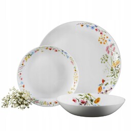 Talerze Zestaw Obiadowy Dla 6 Osób Serwis Komplet