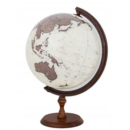 Globus Antyczny 32 CM Ozdobny Stopka Drewniana Polskie