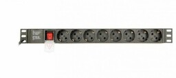 Gembird Listwa zasilająca rack (PDU), 8 gniazd typ