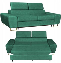 Sofa kanapa Bosso salon Family meble zielona welur