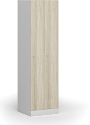 Szafka ubraniowa S1 wąska, 2-drzwiowa, 1850 x 500