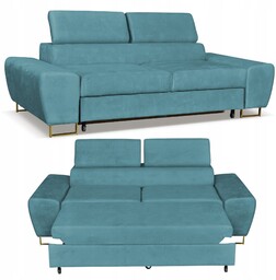 Sofa kanapa Bosso salon Family meble błekitna reg