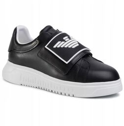 EMPORIO ARMANI Czarne sneakersy, Rozmiar 40