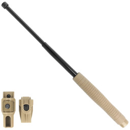 Pałka teleskopowa hartowana ESP Ergonomic 18'' Khaki (ExB-18HE-KH-BK