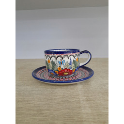 Bolesławiec Filiżanka 886 200 ML Ze Spodkiem Dek