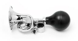 Trąbka rowerowa Retro 86-CP-01 stalowa chrom