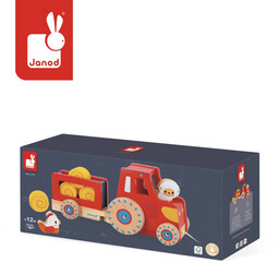 Janod, Drewniany Traktor Do Ciągnięcia, Farma