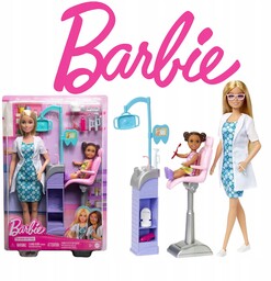 Lalka Barbie Kariera Lekarz Dentystka Zabawka Dla Dziewczynki