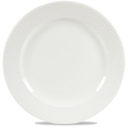 TALERZ PŁYTKI ISLA 21 cm PORCELANA KREMOWA CHURCHILL