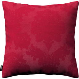 Poszewka Kinga na poduszkę, liście akantu na bordowym