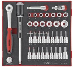 Teng Tools TENGTOOLS ZESTAW NARZĘDZI NASADOWYCH 36szt TED3836