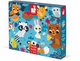 Janod, puzzle sensoryczne Leśne Zwierzęta, 20 elementów