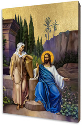 Jezus i Samarytanka, ikona religijna