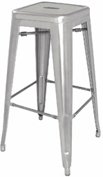 Bolero Stołek wysoki ze stali galwanizowanej (h)770 mm