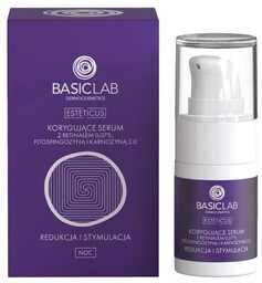 BASICLAB Korygujące serum z retinalem 0,07%, fitosfingozyną