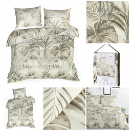 Komplet Pościeli Bawełnianej Nina 220X200 Beżowy